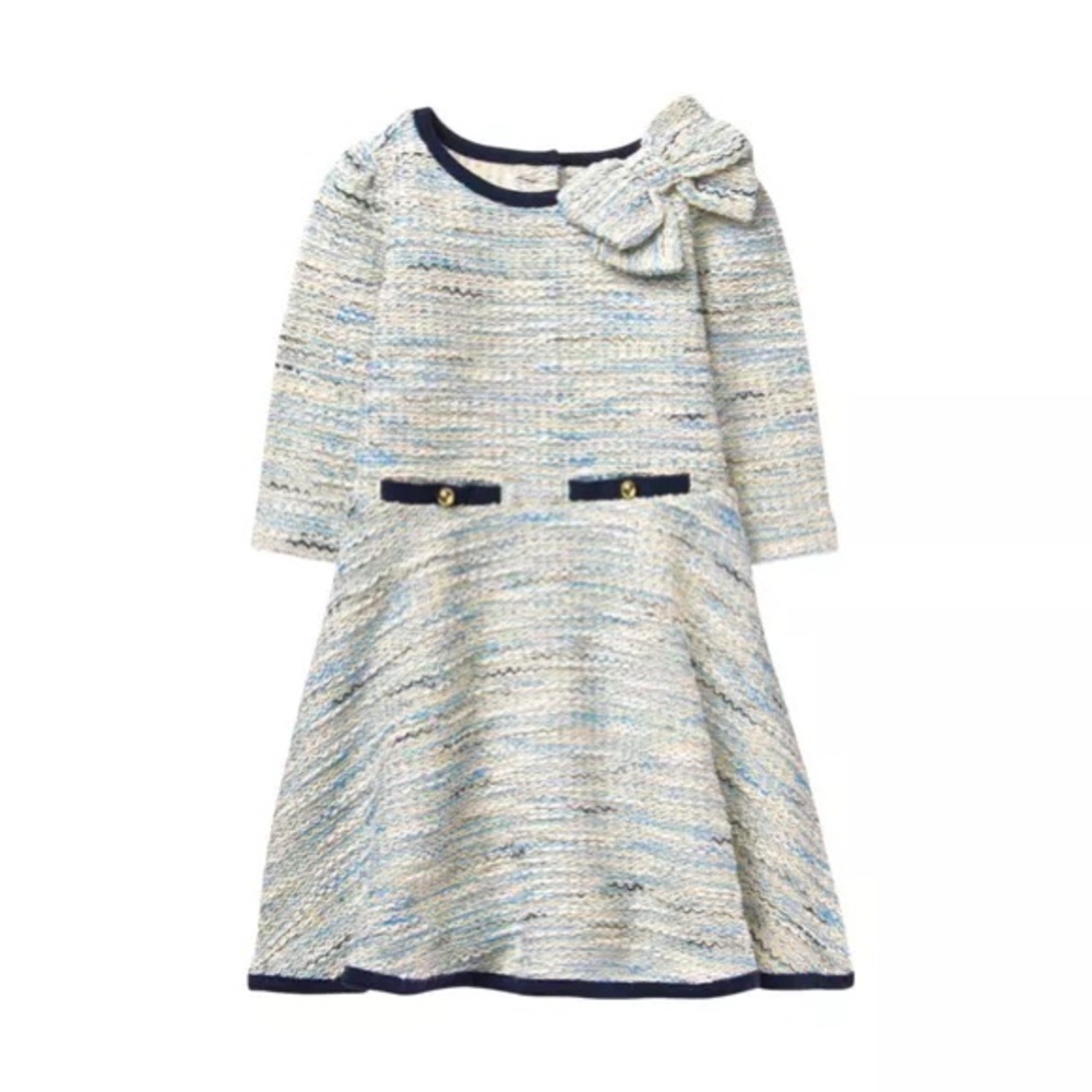 Janie and Jack Blue and White Formal Dress